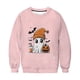 thumbnail image 4 of Ailaofu Women's Halloween Printed Round Neck Casual Sports Long Sleeve Sweatshirt Top Sweatshirt Loose Soft Long Sleeve Pullover Tops, 4 of 6