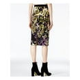 thumbnail image 2 of RACHEL ROY Womens Black Printed Below The Knee Body Con Casual Skirt M, 2 of 4