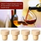 thumbnail image 4 of Tapones de corcho en forma de T para botella de vino de 48 piezas, tapones de corcho para vino, corchos de vino reutilizables, tapón de vino de madera y goma, 4 of 5