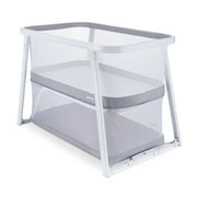 Angle View: Joovy Coo Portable Bassinet Playpen in White