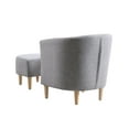 thumbnail image 3 of Dazone Chair & Ottoman Sets, Gray and Brown, 3 of 7