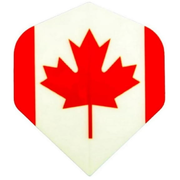 5 Sets (15 Flights) CANADA, Canadian Maple Leaf Standard Metronic Dart Flights - 75 Micron