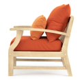 thumbnail image 4 of RST Brands Kooper 2 Piece Acacia Wood Outdoor Club Chairs - Tikka Orange, 4 of 7