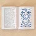 thumbnail image 3 of 1pc Metal Journal Stencils Floral Vine Small Findings Ornaments Stencil Template for Wood carving Drawings, 3 of 9