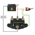 thumbnail image 2 of Motor Reversing Solenoid 12V 150A Surge 75A Carry Compatible with EMS 31-8970 Rexco 7-1205 Cole Hersee 24450 Trombetta 214-1211A11 6 Terminal DPDT, 2 of 2