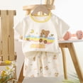 thumbnail image 4 of HCNTES Toddler Baby Girls 2 Piece Outfits Girl Summer Clothes Kids Sport T Shirts and Shorts Kid Outfit Sets For 12-24 Months 2t 3t 4t 5t 6t 7t 8t 9t Kids, 2-3 Years, 4 of 4