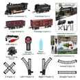 thumbnail image 2 of JONEALA Train Set with Remote Control,Electric Train Track Around Christmas Tree W/Cargo Vehicle,Light & Sounds,Alloy Steam Locomotive Engine Train T, 2 of 7