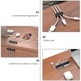 thumbnail image 6 of MLINS Black Silicone Cable Clips for Wire and Cable Management 4 Pieces Great for Desk Organization, 6 of 8