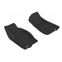 3D MAXpider 2005-2010 Fits Jeep Grand Cherokee V8 1st Row Black Kagu Carbon Fiber Embossed Pattern Floor Mat L1JP00111509