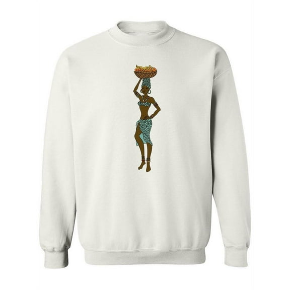 Girl With A Fruit Basket Sketch Sweatshirt Women -Image by Shutterstock, Female 3X-Large