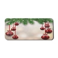 thumbnail image 1 of Christmas Computer Mouse Pad, Xmas Traditional Winter Season Theme Fir Twigs and Vibrant Balls Graphic Print, Rectangle Non-Slip Rubber Mousepad X-Large, 35" x 15", Green and Red, by Ambesonne, 1 of 2