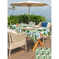 thumbnail image 5 of Rectangle Outdoor Tablecloth With Umbrella Hole And Zipper– St. Patrick's Day Pattern Waterproof Patio Table Cover for Party, Picnic, Backyard, 60"x102" , Irish Leprechauns Lucky Clovers, 5 of 8