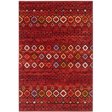 Safavieh Amsterdam Gladwin Geometric Area Rug, Terracotta/Multi, 4' x 6'