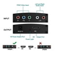 thumbnail image 4 of MesaSe Ypbpr R/l to Compatible forhdmi Converter 1080p Video Audio Adapter Splitter for Dvd Hdtv Monitor Projector, 4 of 9