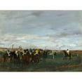 thumbnail image 2 of Edgar Degas 18x15 Gold Ornate Wood Frame and Double Matted Museum Art Print Titled - The Races (1871-1872), 2 of 4