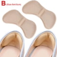 thumbnail image 1 of Insoles Patch Heel Pads for Sport Shoes Adjustable Size Antiwear Feet Pad Cushion Insert Insole Heel Protector Back Sticker B (Beige), 1 of 6