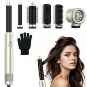 NEXPURE Blow Dryer Brush,6 in 1 Hair Styler with 110,000 RPM High-Speed Negative Ionic Hair Dryer,Hot Air Brush,Wrap Curlers,Straightener Brush,Professional Hair Dryer Brush for Hair Styling