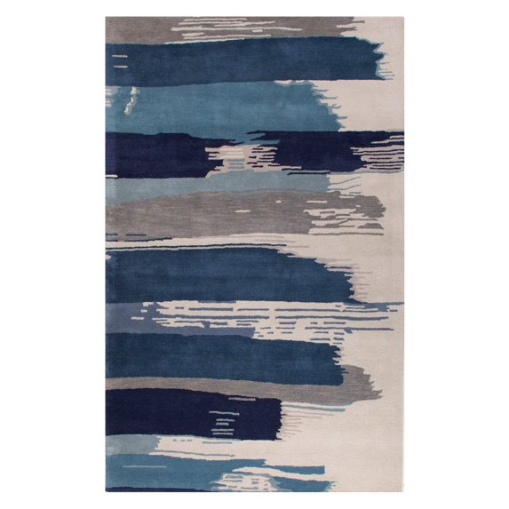 Luli Sanchez by Jaipur Living Painterly Handmade Abstract Blue Gray Area Rug