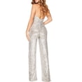 thumbnail image 7 of Ankishi Backless Jumpsuit for Women Deep V Sparkly Halter Cowl Neck Sparkly Jumpsuits Clubwear Outfit for Daily Wear Dating Party, 7 of 7