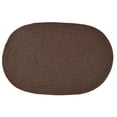 thumbnail image 2 of Better Trends Country Braided Rug 64" X 100" Brown Solid, 2 of 2