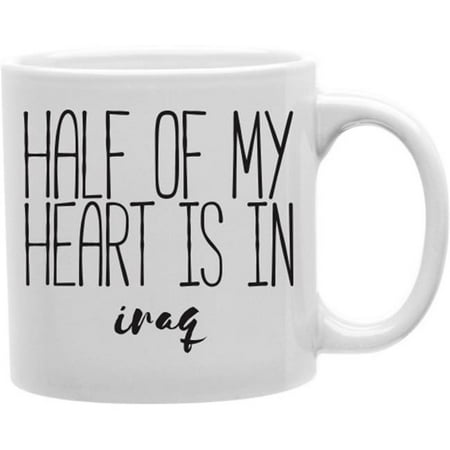 

Imaginarium Goods CMG11-IGC-HALFMY2 Half Of My Heart Is In Iraq 11 oz Ceramic Coffee Mug