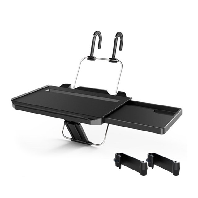 Bandeja colgante del volante Irfora Bandeja para colgar el volante del coche con Goove para portavasos para tableta Bandeja para comer Escritorio para computadora portátil para comer Lectura Trabajar Irfora Bandeja colgante del volante