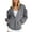 ZA-Dark Gray, variant on Jsaierl Oversized Zip Up Hoodie for Women Baggy Loose Basic Zipper Hooded Sweatshirt Coat Y2K Jacket