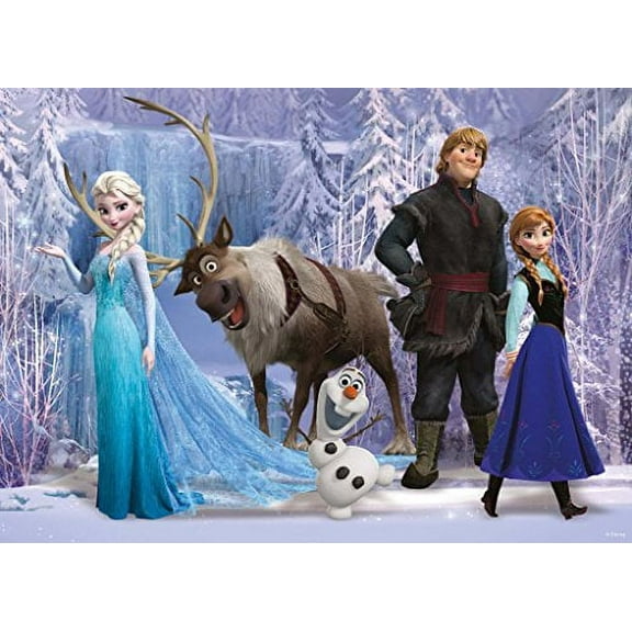 Frozen Anna Elsa Olaf Sven Reindeer Edible Cake Topper Image Frosting 1/4 Sheet ABPID04872