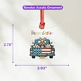 thumbnail image 4 of Happy Easter Cocker Spaniel American Flag Truck Bunny Ears Acrylic Benelux Ornament Cockers Dog Lover Gifts Home Tree Decor - 03001, 4 of 4