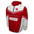 thumbnail image 2 of Men's Franchise Club Scarlet Nebraska Huskers Action Anorak Half-Zip Jacket, 2 of 3