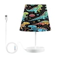 thumbnail image 2 of Cute Colorful Line Dinosaurs Desk Lamp LED Table Nightstand Lamps with 3 Color Temperatures for Home Bedroom Living Room Decor 8x12, 2 of 8