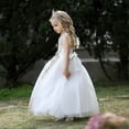 thumbnail image 5 of KAWELL Shine Flower Girls Beauty Pageant Dress,Dream Princess Baptism Costume Fluffy Tulle Prom Dress, 5 of 9