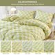 thumbnail image 5 of Juego de Funda Nórdica Plaid 3 Piezas Twin Size 100% Algodón Geometric Checkered Bedding, 5 of 5