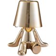 thumbnail image 1 of Mistaha Lampe de Table Golden Thinker avec Commande Tactile, Fonction à Intensité Réglable - Pièce de Décoration Créative en Résine pour Chambre et Salon - à Piles - 13 cm*15,5 cm, 1 of 7