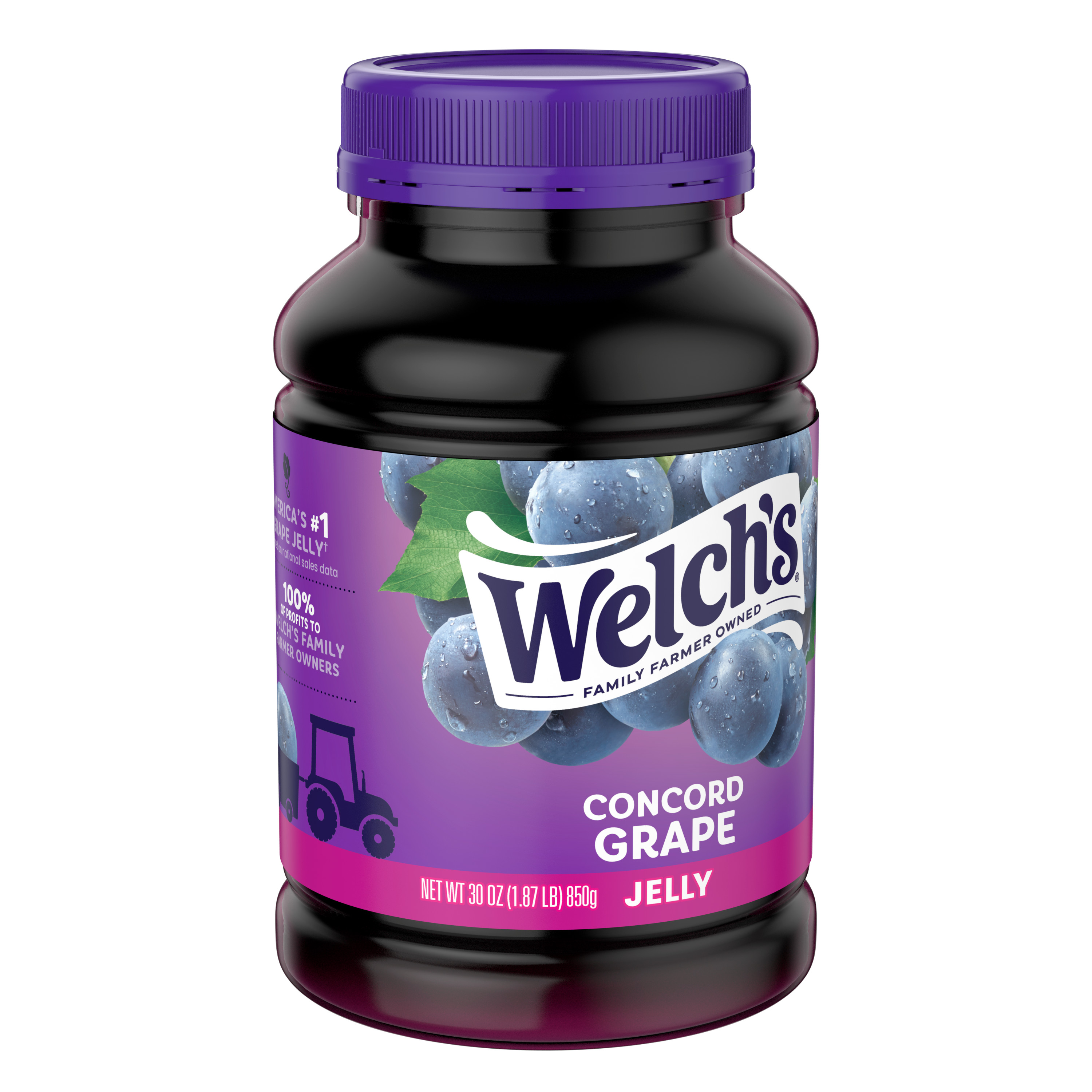 Welchs Concord Grape Jelly 30 Oz Jar