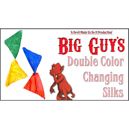 Double Color Changing Silks by Big Guys Magic -