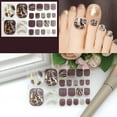 thumbnail image 4 of Soumake 1 Set Toe Nail Stickers Waterproof Self-Adhersive Nail Art Women Manicure Toenail Wraps Stickers For Girl Practical, 4 of 8