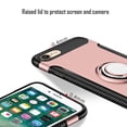 thumbnail image 3 of For iPhone SE 2022 iPhone 8 iPhone 7 Case SOATUTO Hybrid Protective Case Drop-Protection Ring Holder Hard PC Shell & Soft Silicone Inner Case Stand for iPhone SE 2022 2020 iPhone 8 7 4.7" - Rose Gold, 3 of 6