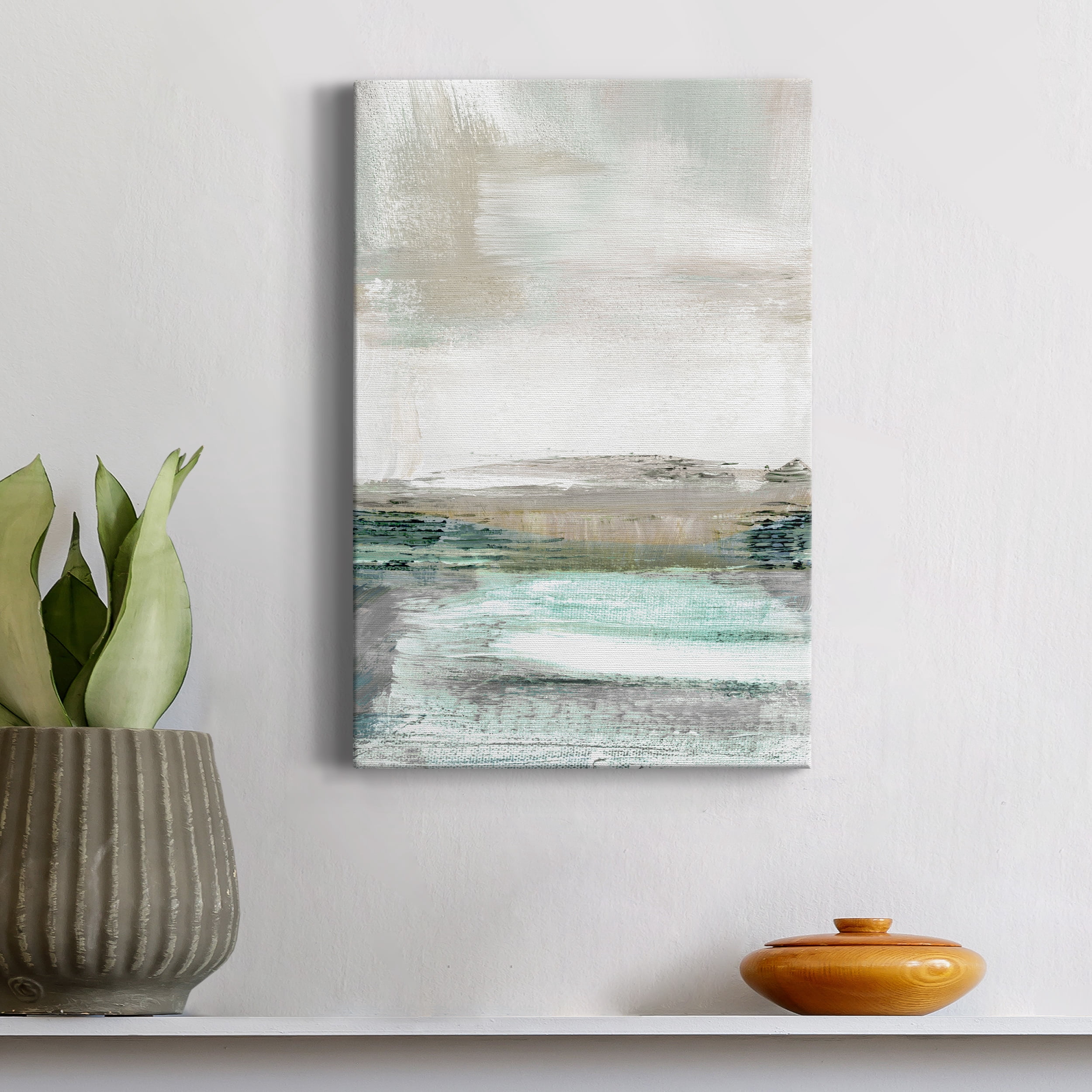 Summer Teal I Premium Gallery Wrapped Canvas - Ready to Hang - 24 x 36