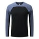 thumbnail image 4 of pstuiky camisa de manga larga para hombre, Camiseta de manga larga con cuello redondo para hombre, elástica, para entrenamiento físico, secado rápido y con protector solar. xxxl, 4 of 5