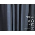 thumbnail image 3 of 3S Brother's Extra Long Room Darkening 120" Length Faux Velvet Sky Blue Curtain Drapes - Hanging Back Tab 5-25 Feet Custom Made ( 1 Panel ) - Made in Turkey (100"Wx120"L), 3 of 6