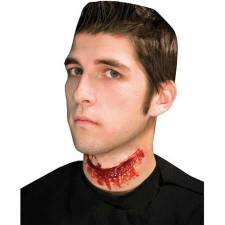 Slit Throat Prosthetic Halloween Accessory