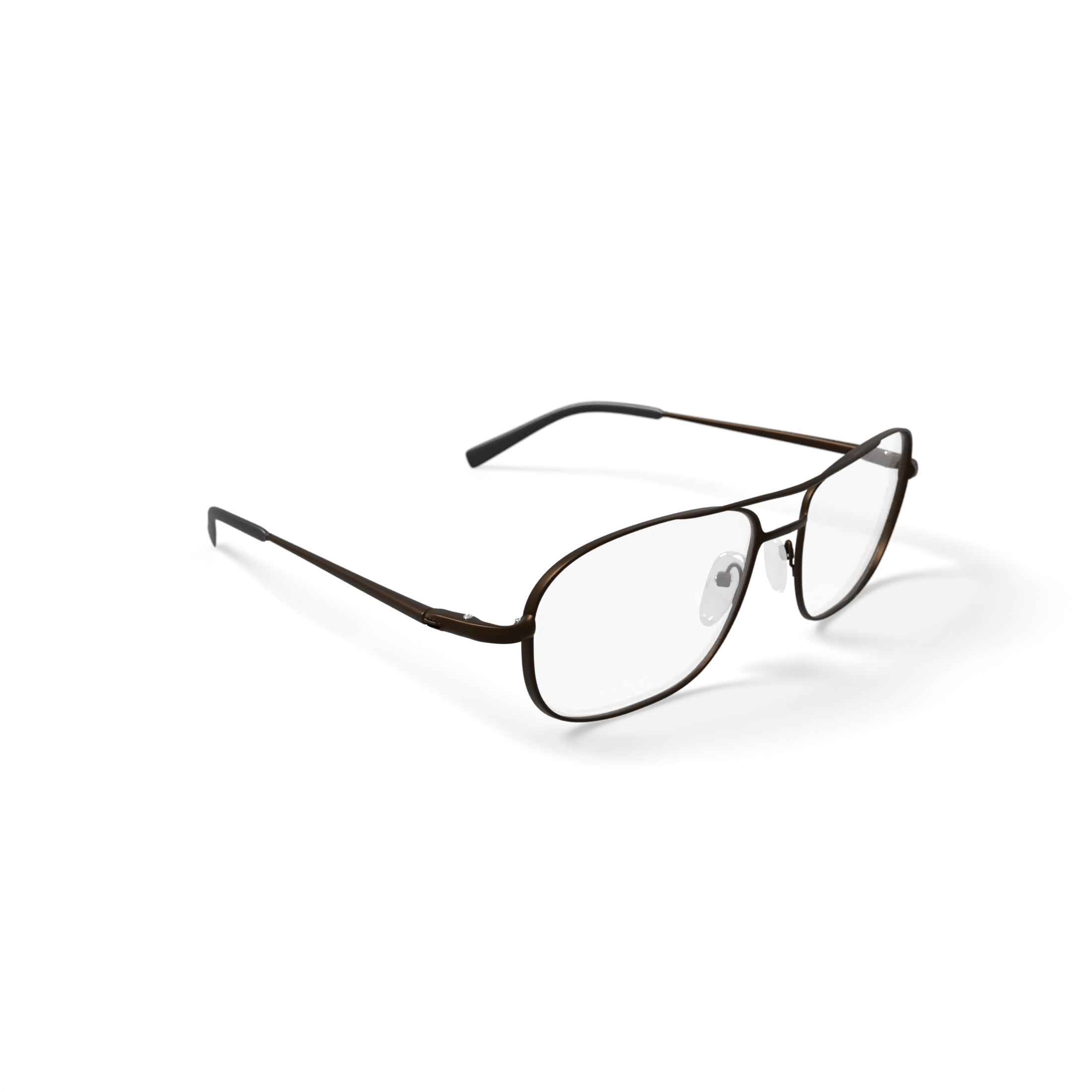 Walmart Men's FM17115 Square Prescription Eyeglasses with Case, Gray