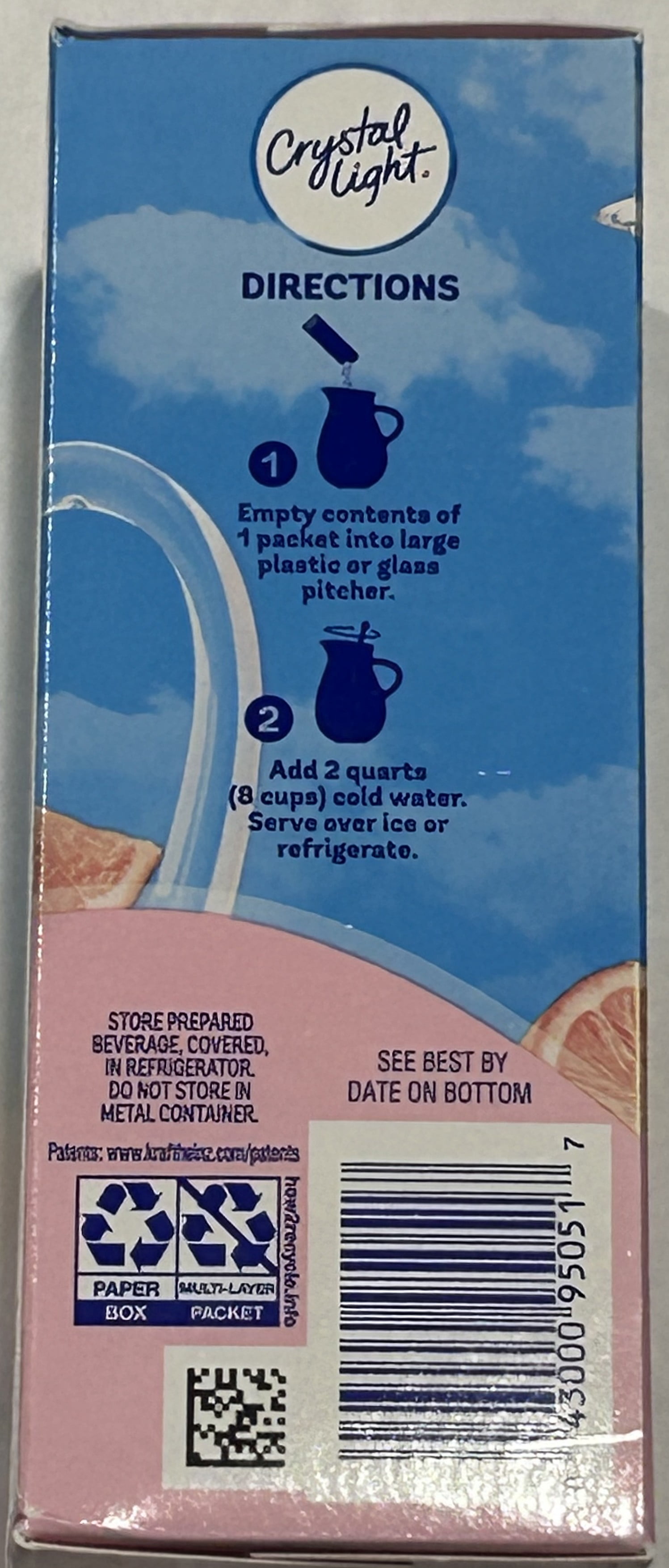 Crystal Light Pink Lemonade Powdered Drink Mix 2.9 oz (Pack of 12)