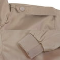 thumbnail image 4 of Men's Athletic Lightweight Water Resistant Slim Fit Racer Jacket (Beige, 3XL), 4 of 4