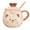 Pink, variant on 400ml cute bear crown ceramic cup personality creative trend milk breakfast cup cartoon animal mug-yellow-400ml