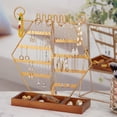 thumbnail image 4 of Jewelry Display Stand Ear Studs Earing Holder with Jewelry Tray Base Yinane Soporte para pendientes, 4 of 7