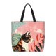thumbnail image 1 of Fotbe Colorful Cat With Flowers Bolsa Tote con Estampado para Mujer, Bolsos con Cremallera, Bolsa de Hombro Casual de Gran Capacidad con Bolsillos Internos, 1 of 7