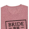 thumbnail image 4 of Bride Shirts for Women Bachelorette Party T-shirts Wedding Honeymoon Short Sleeve Bridal Gift Retro Graphic Tees, 4 of 6
