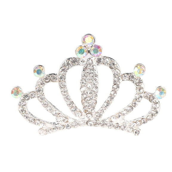 GOOHOCHY Crown Hair Accessories for Girls Made of Alloy with Sparkly Rhinestone 0.5in Wide